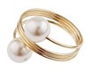 Rond de serviette or avec perles