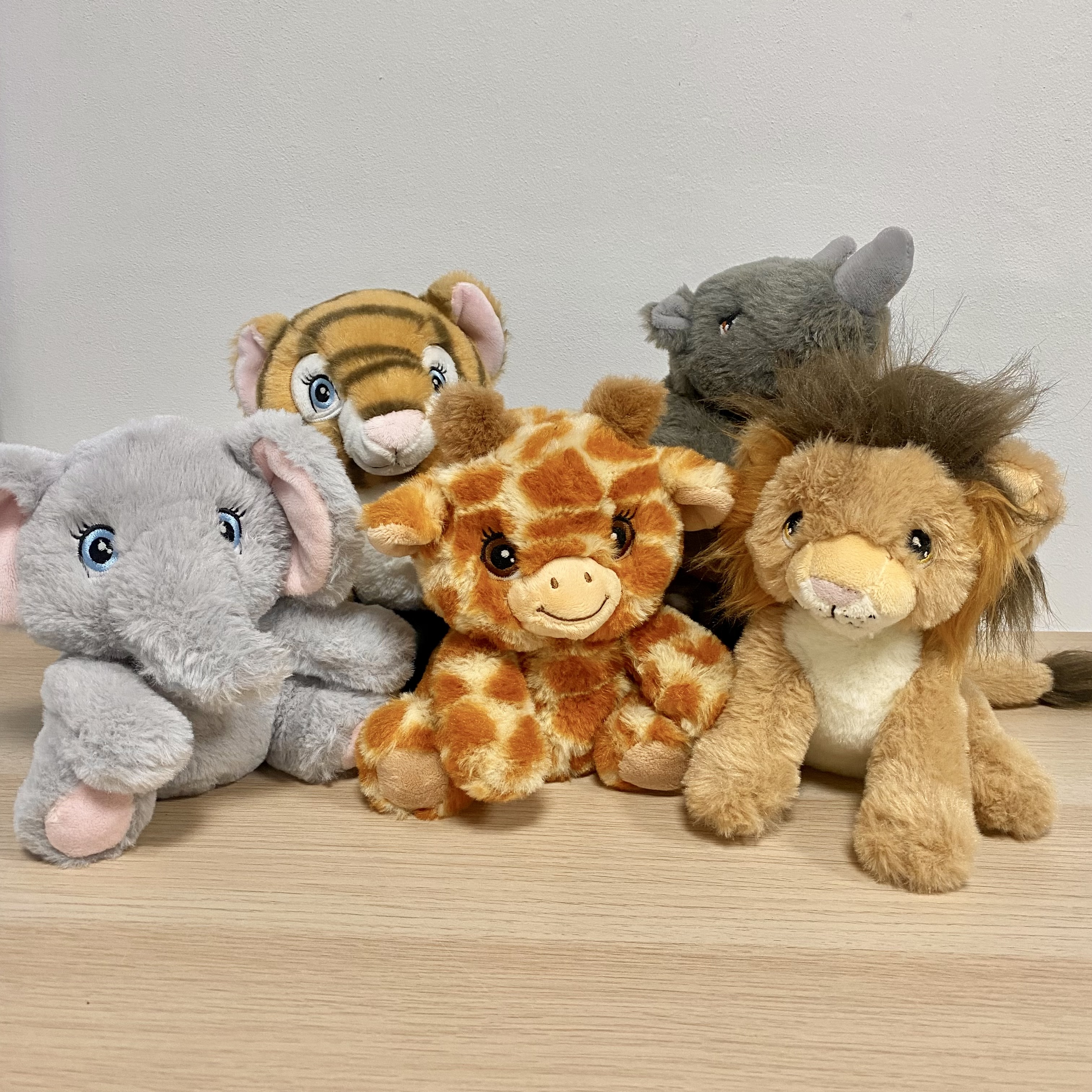 Peluches animaux de la Jungle