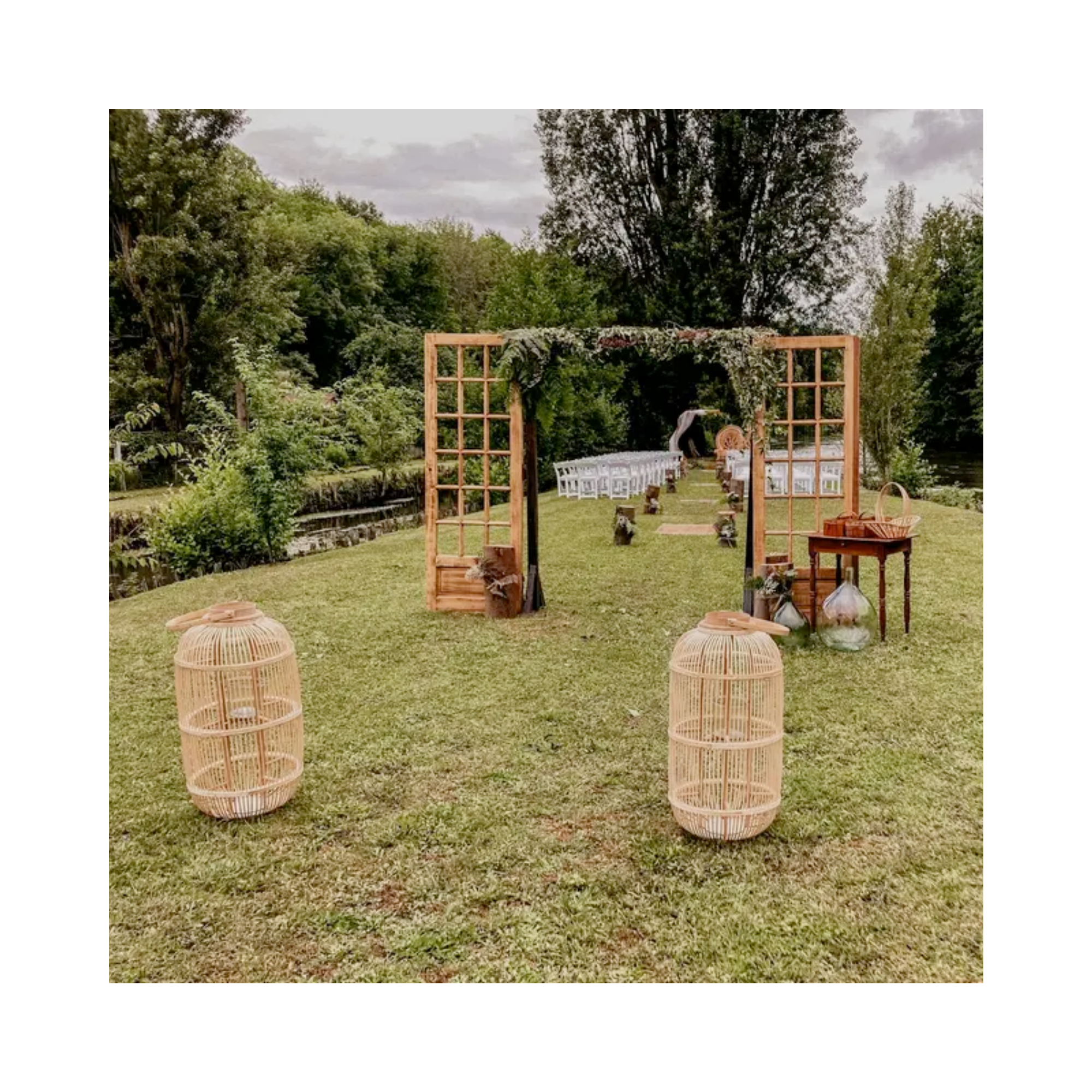 Porte à carreaux Sibylle