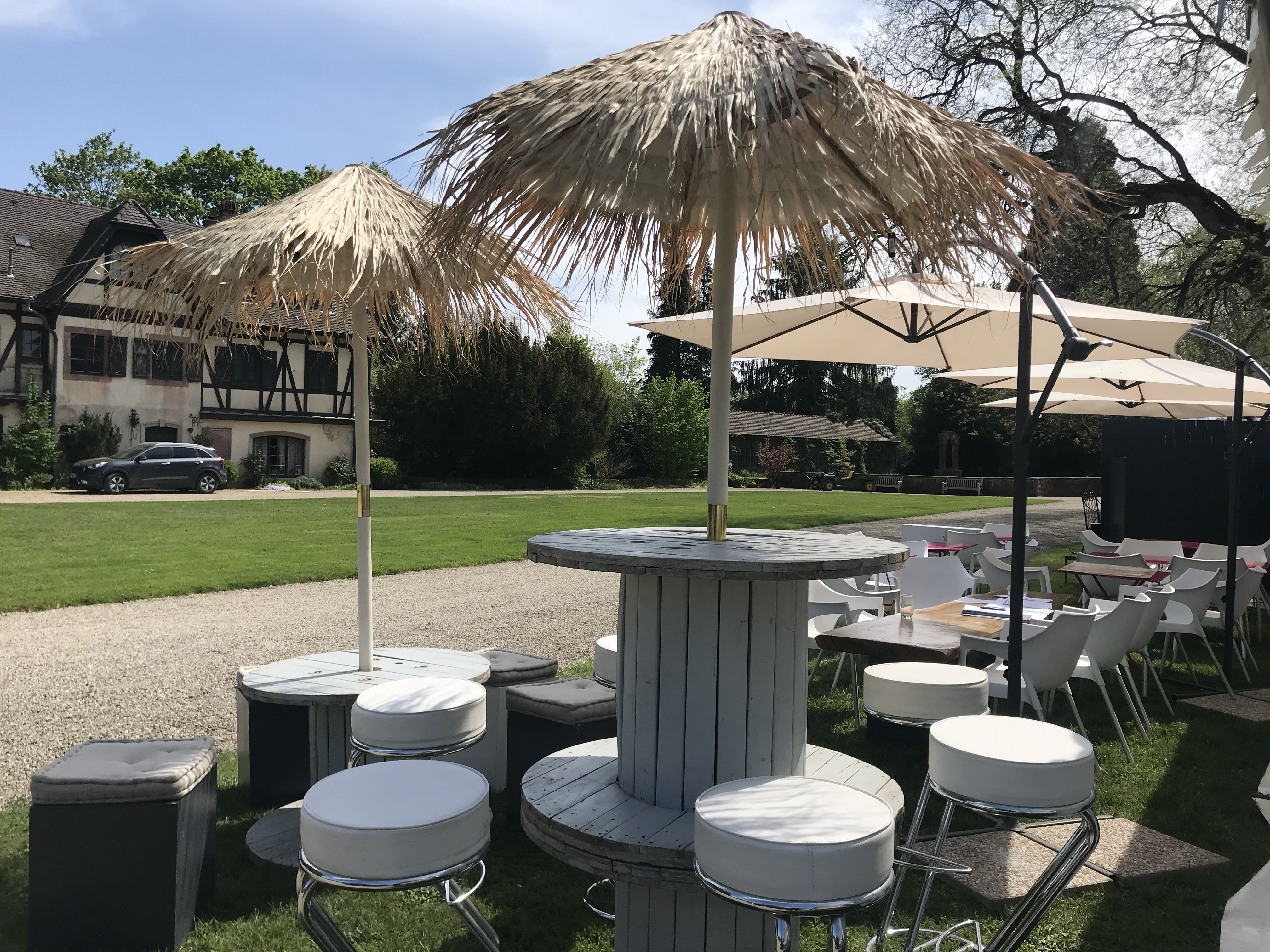 Parasol végétal séché