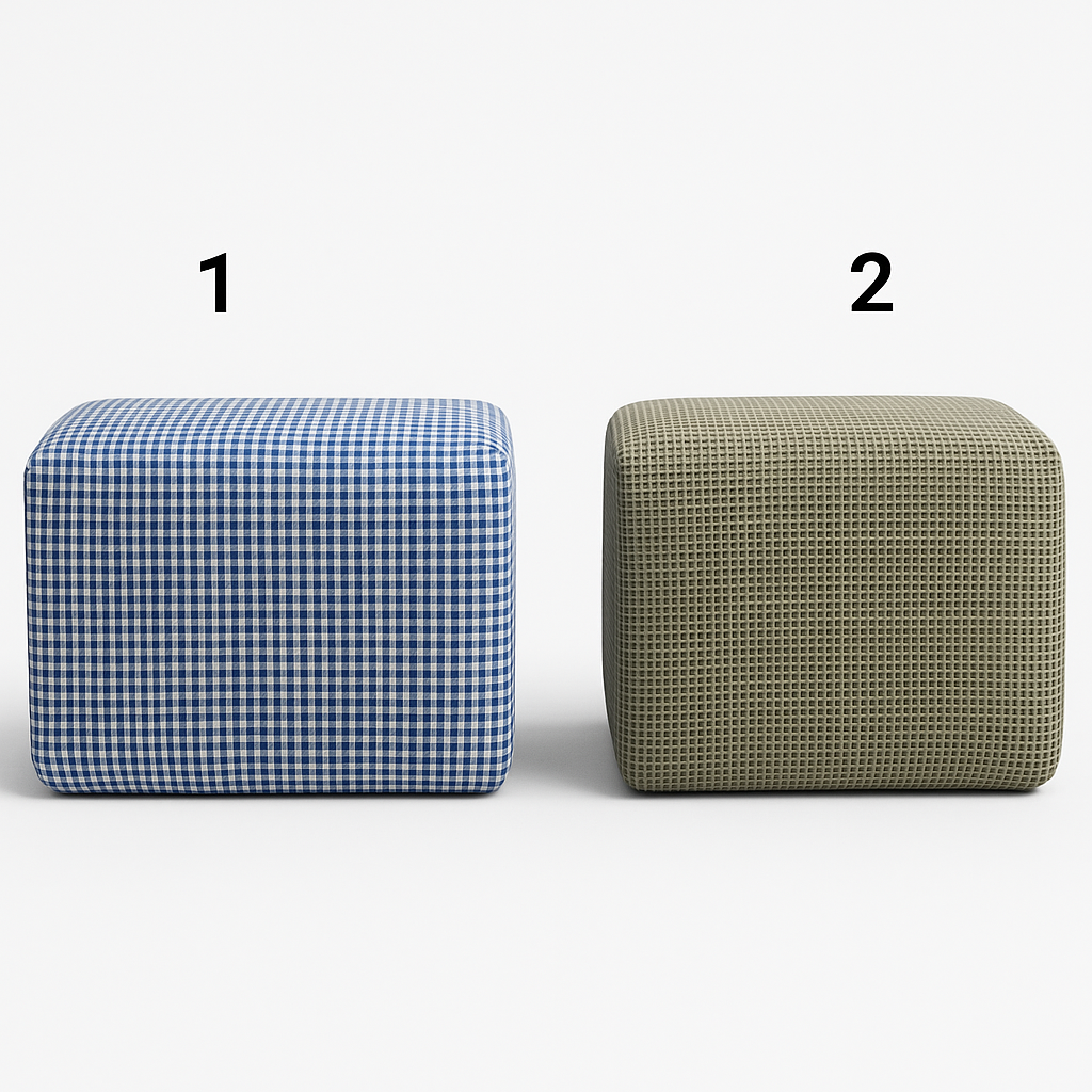 Pouf rectangle Romane