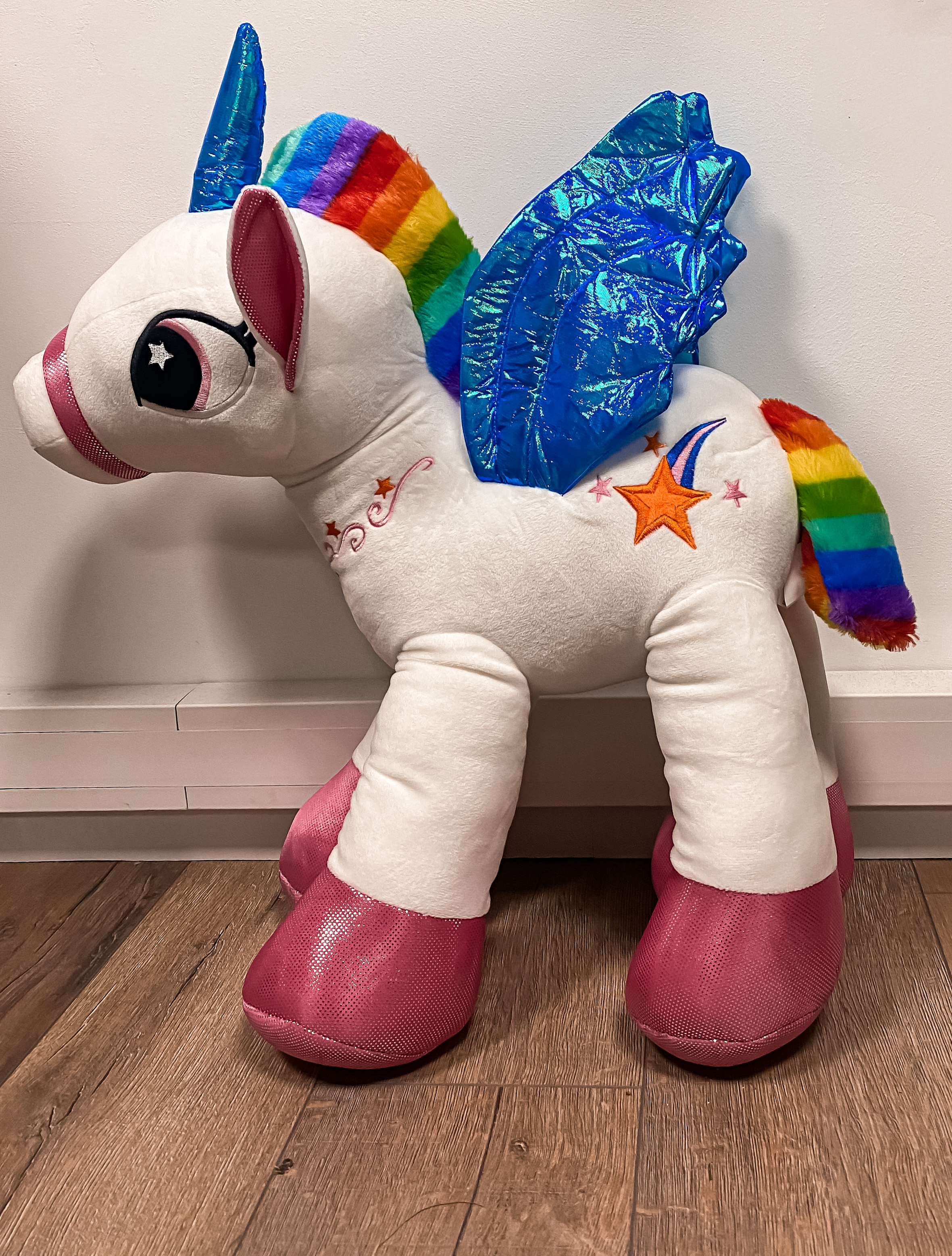 Peluche licorne - rose