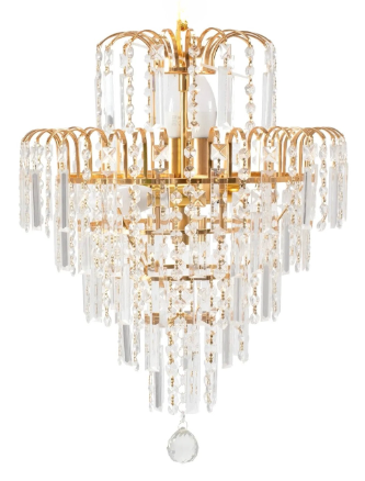 Lustre cristal Or
