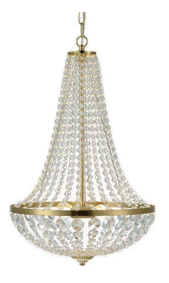 Lustre verre cristallin - petit modèle
