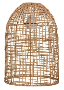 Suspension en osier ajourée H35cm