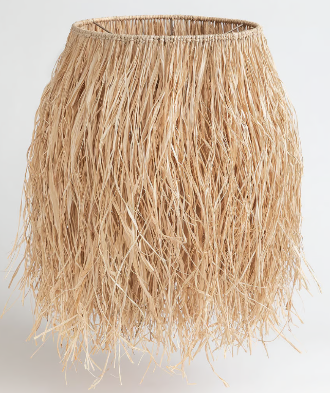 Suspension rafia à franges