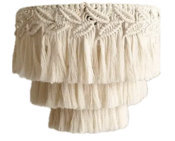 Suspension macramé à étage