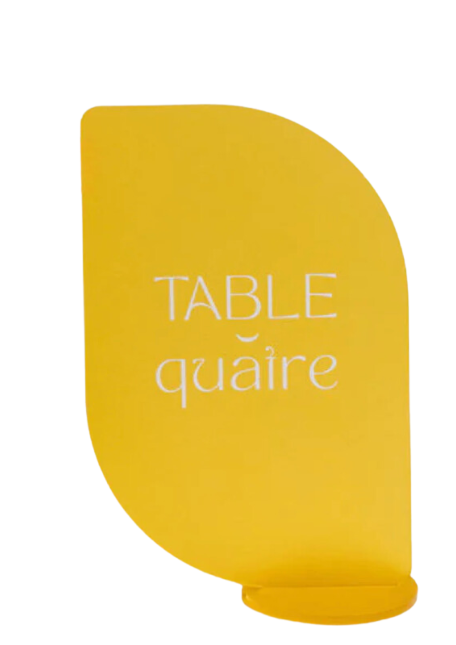 Nom de table Jaune Dolce