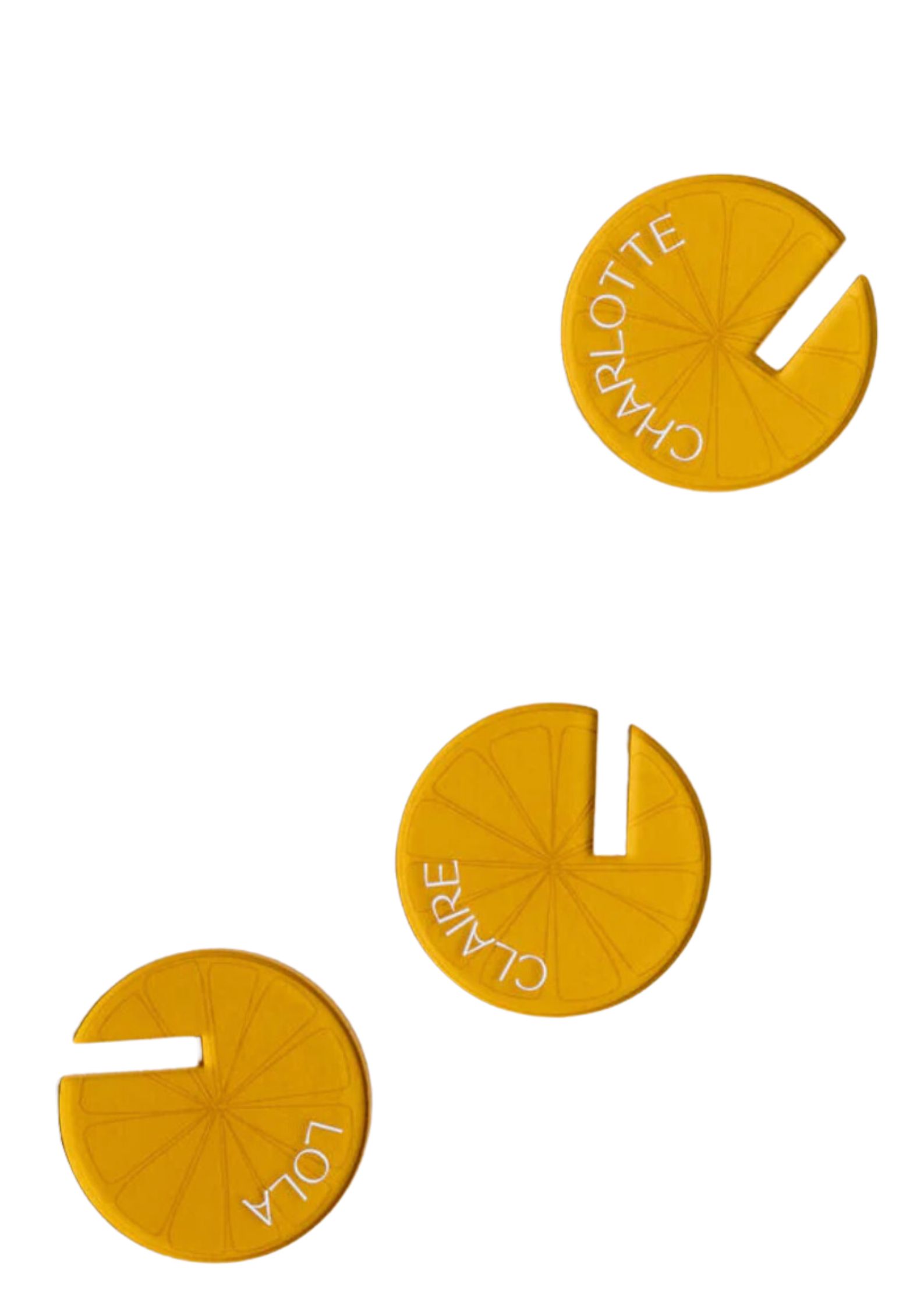 Marque place citron jaune