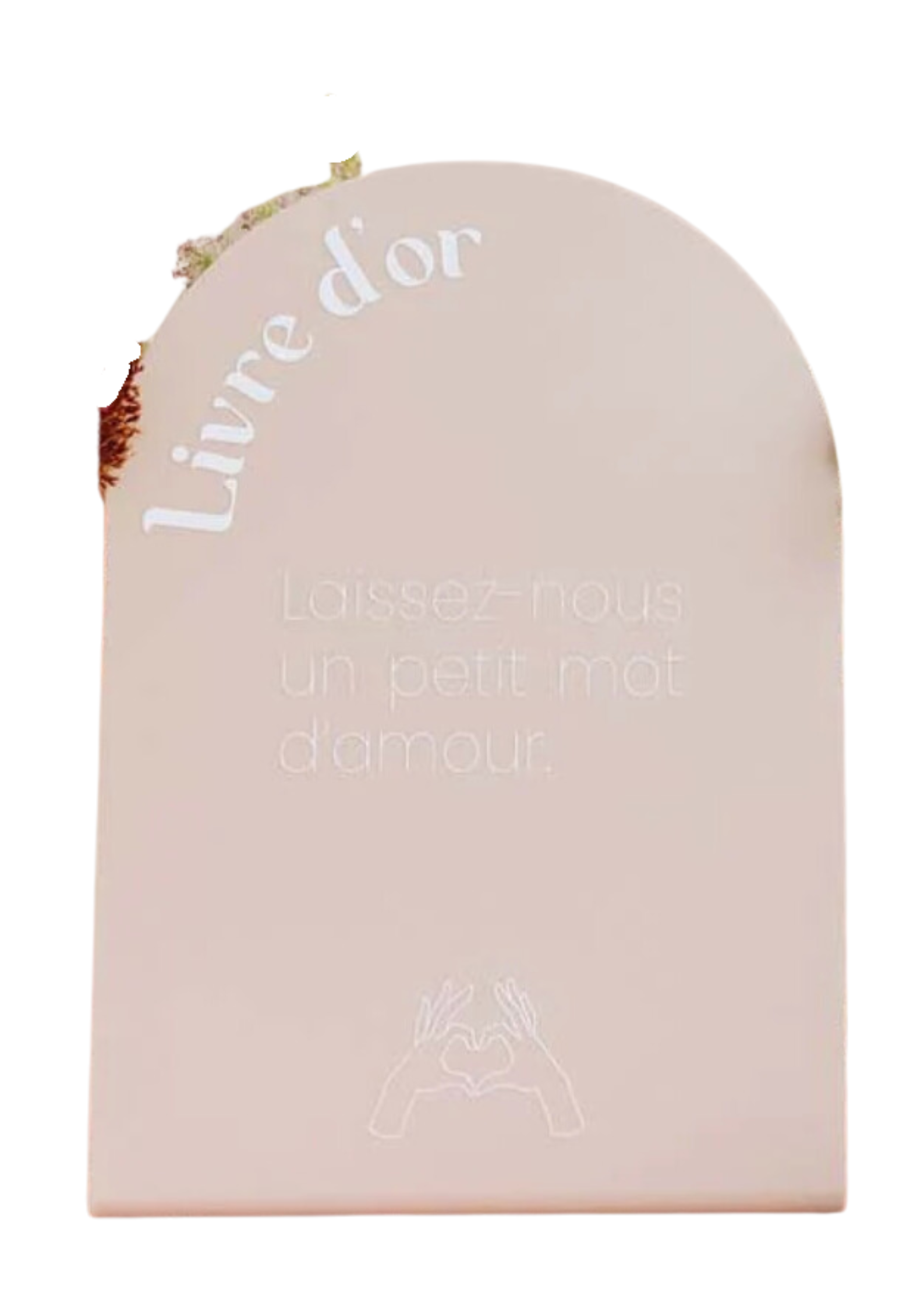 Panneau livre d'or nude