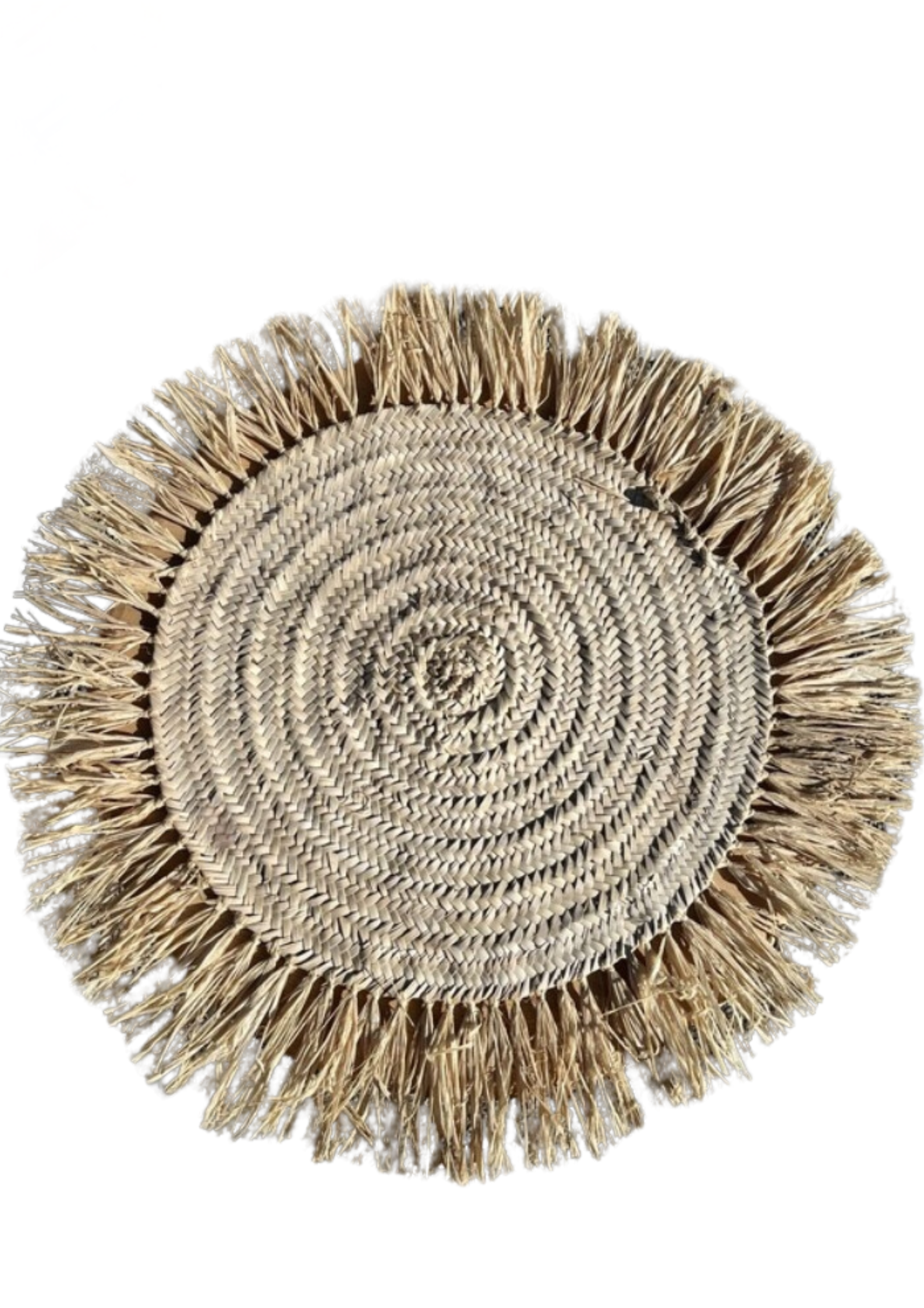 Set de table en osier à Franges