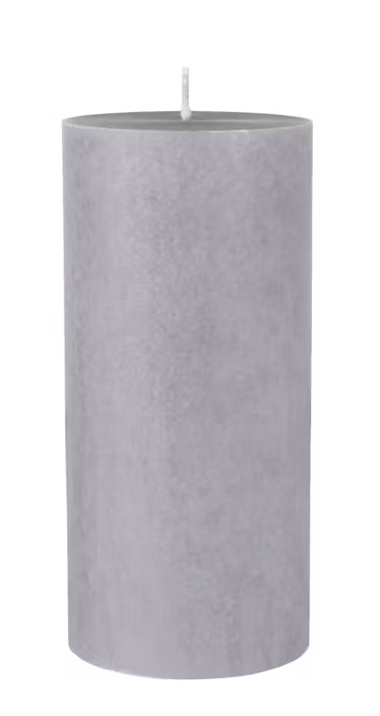 Bougie cylindrique moyenne gris