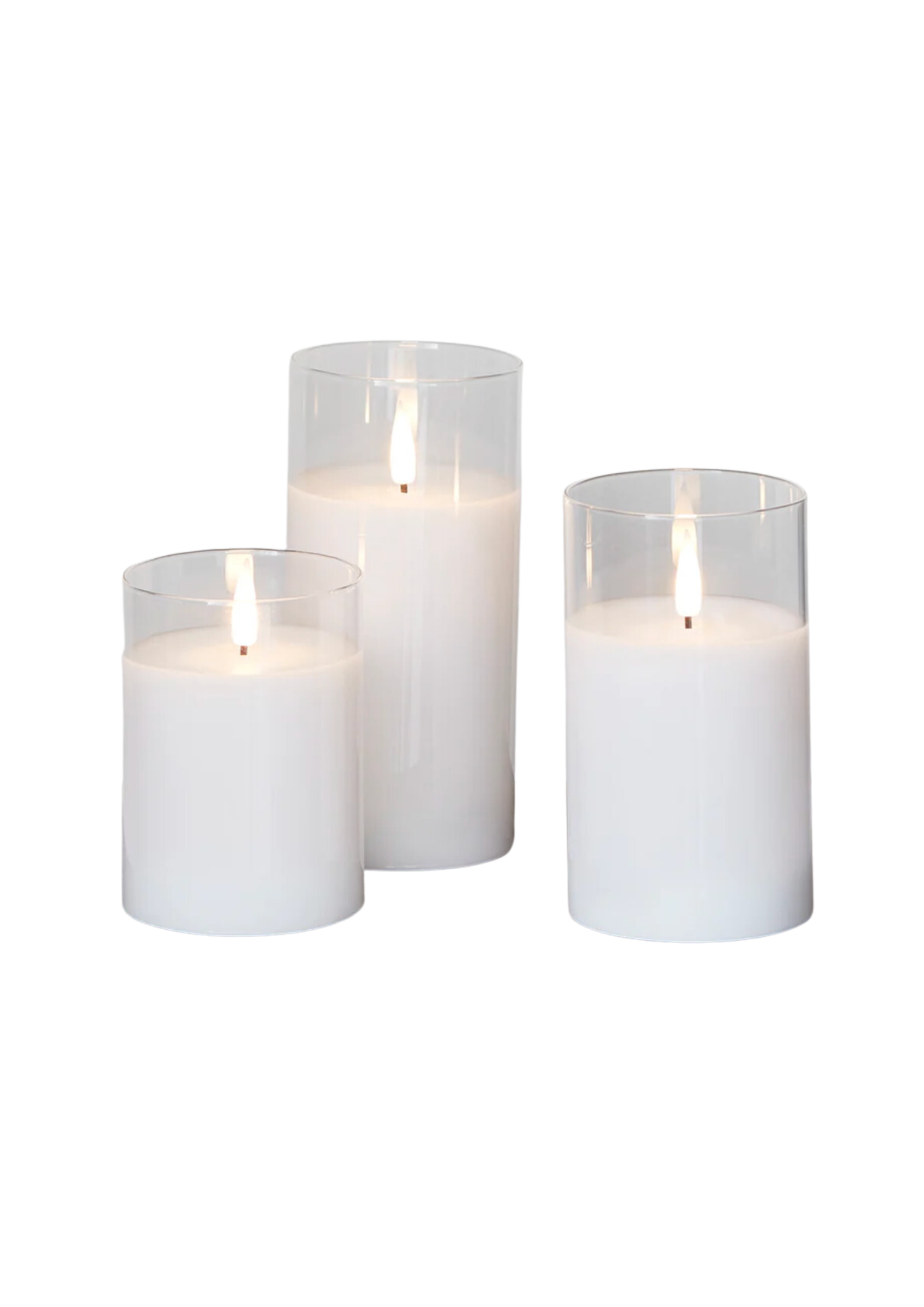 Bougies leds photophore intégré