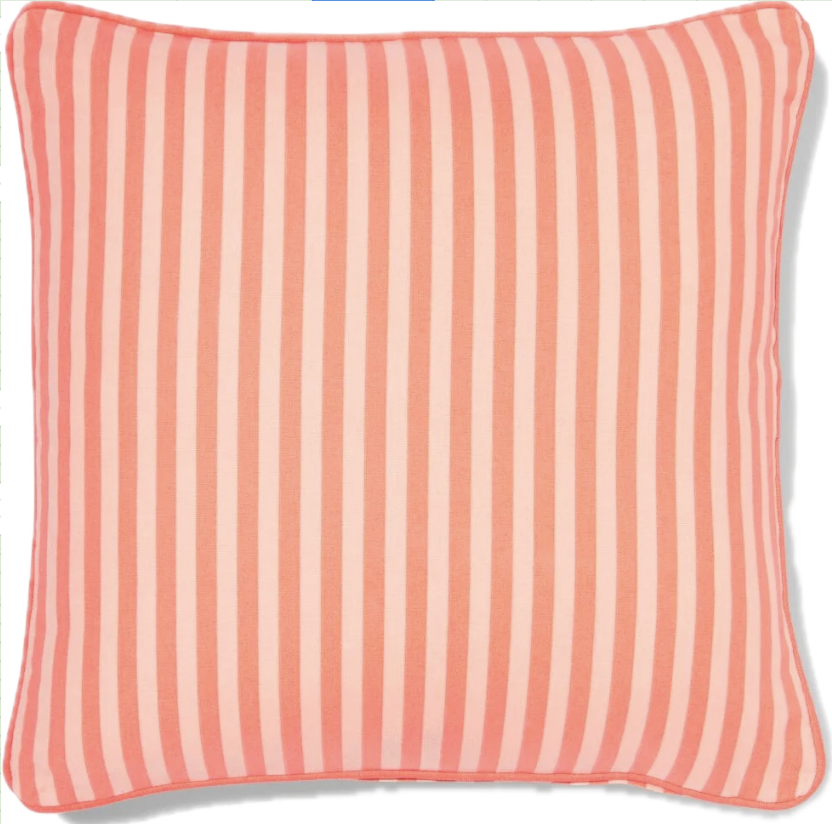 Coussin avec housse rayure