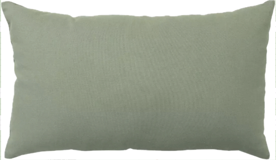 Coussin Etna vert argile Rectangulaire