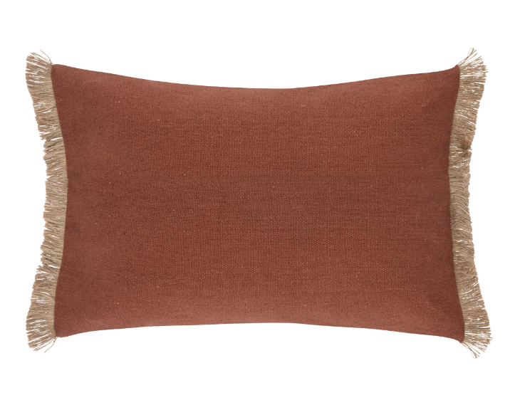 Coussin Bota coton et jute Rectangulaire