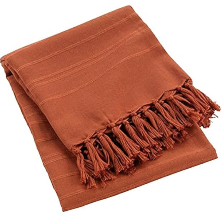 Plaid Lilia Terracotta