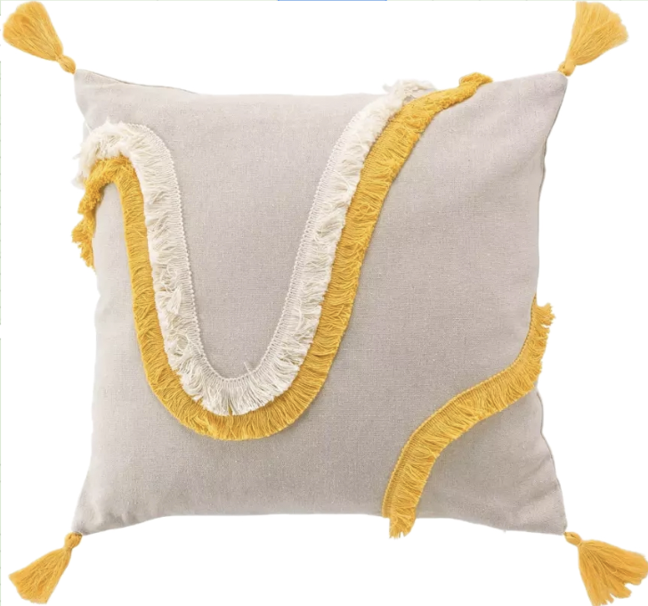 Coussin Carré Malory Jaune