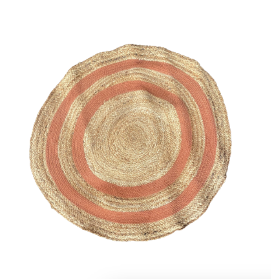 Tapis Naturel terracota Rond