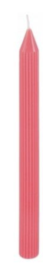 Bougie Rose flash ( avec ligne et bas épais )