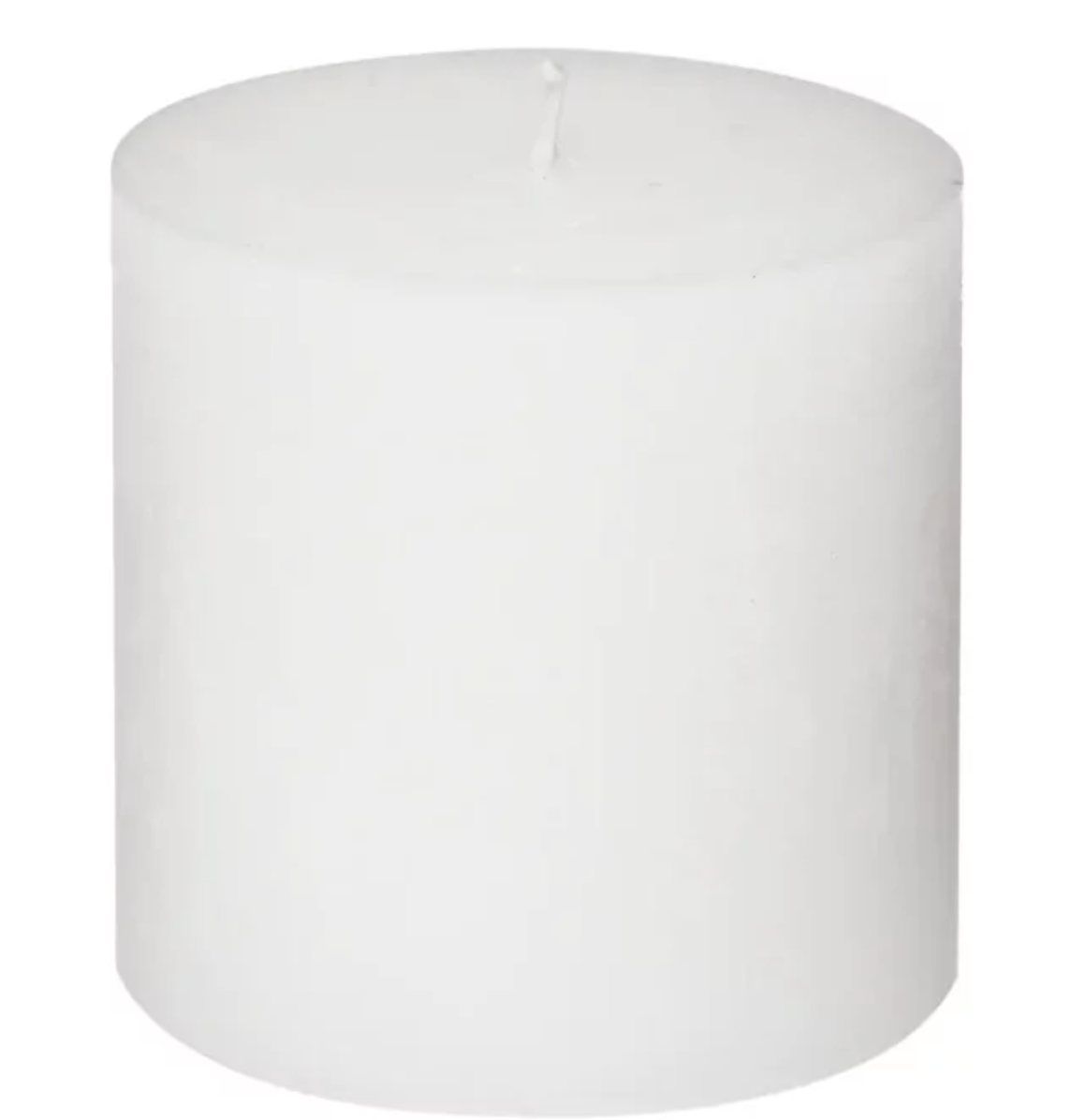 Bougie cylindrique large blanche