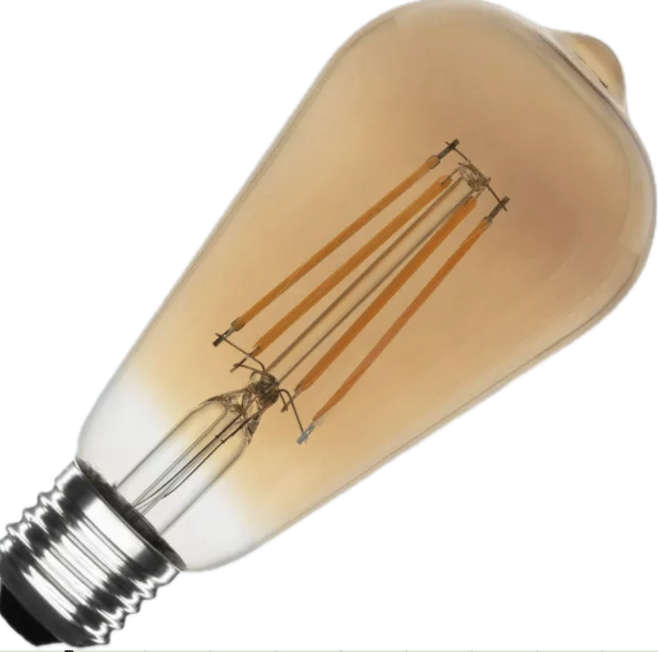 Ampoule filament allongée fumée