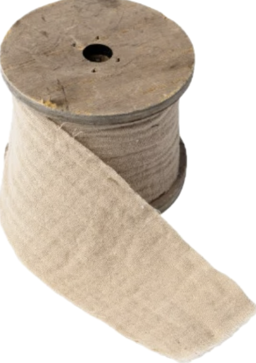 Ruban gaz de coton creme