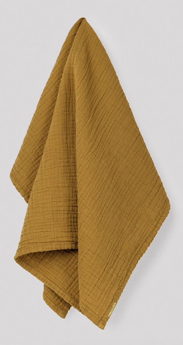 Serviette gaze Moutarde Carré 30cm