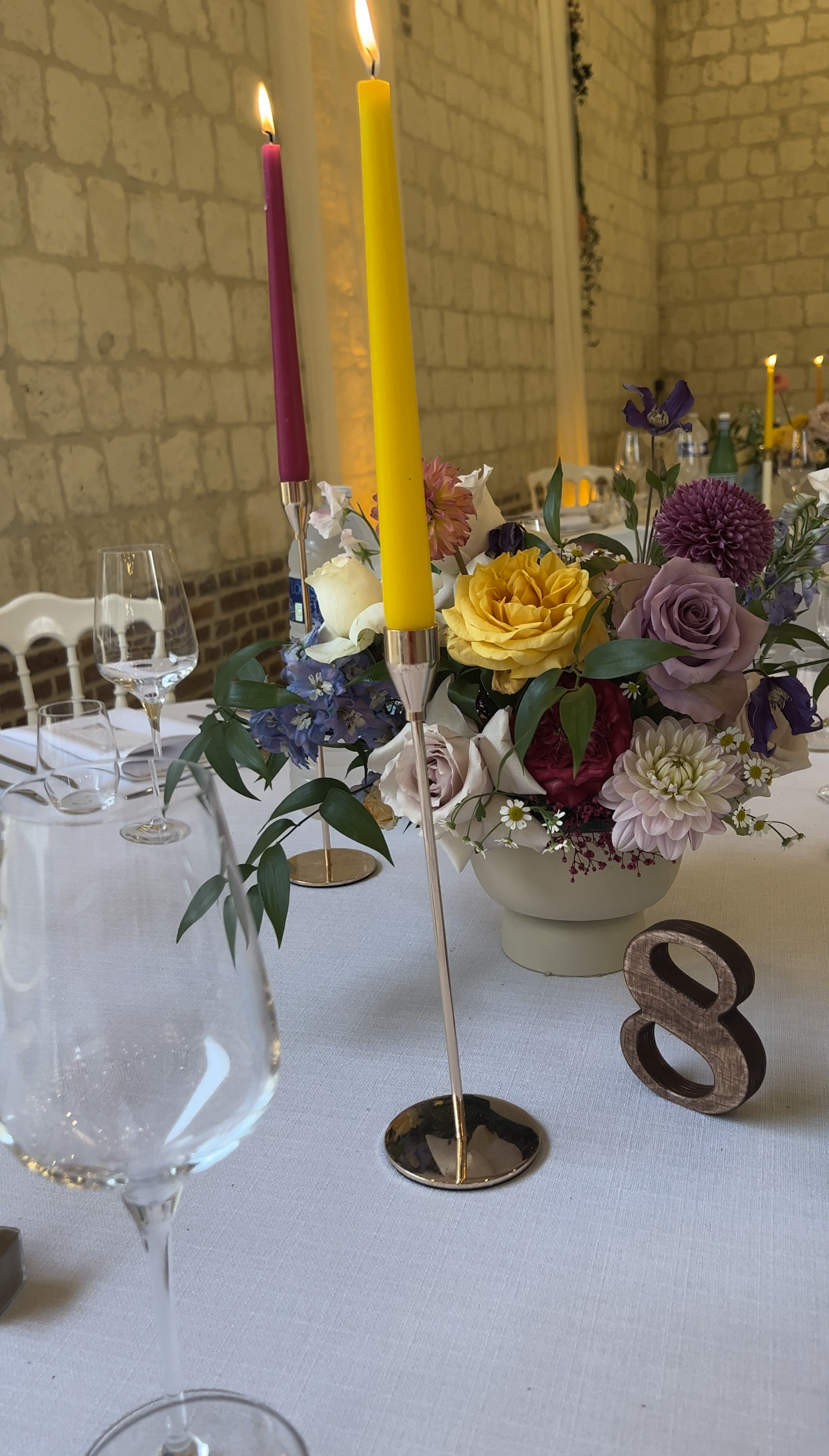 Lot de 3 chandeliers Louise