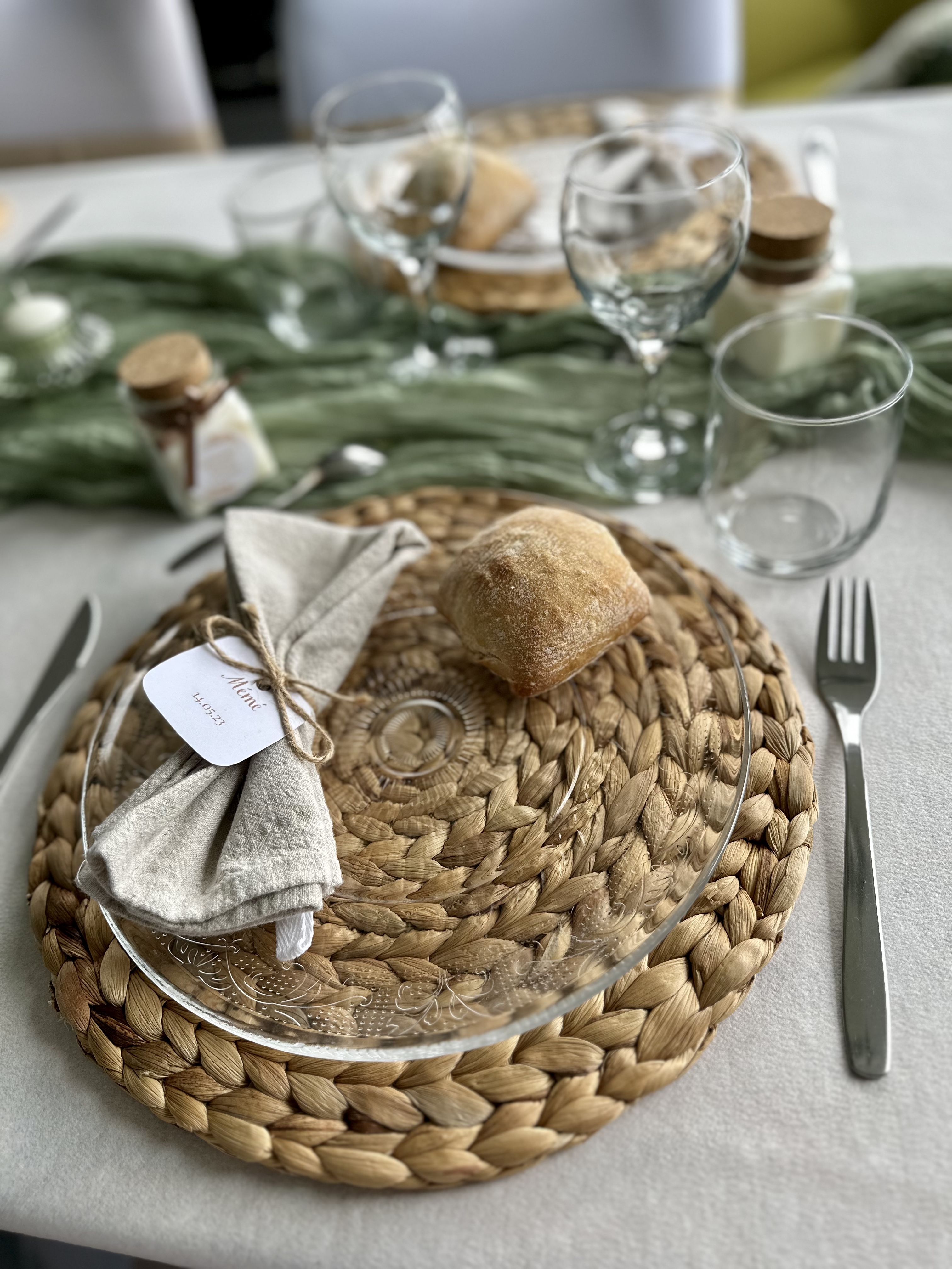 set de table en rotin