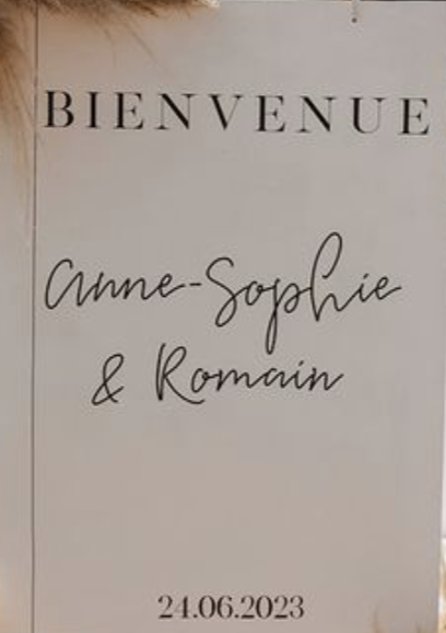 Panneau bois blanc - Welcome