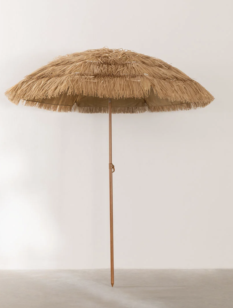 Parasol à franges et son pied