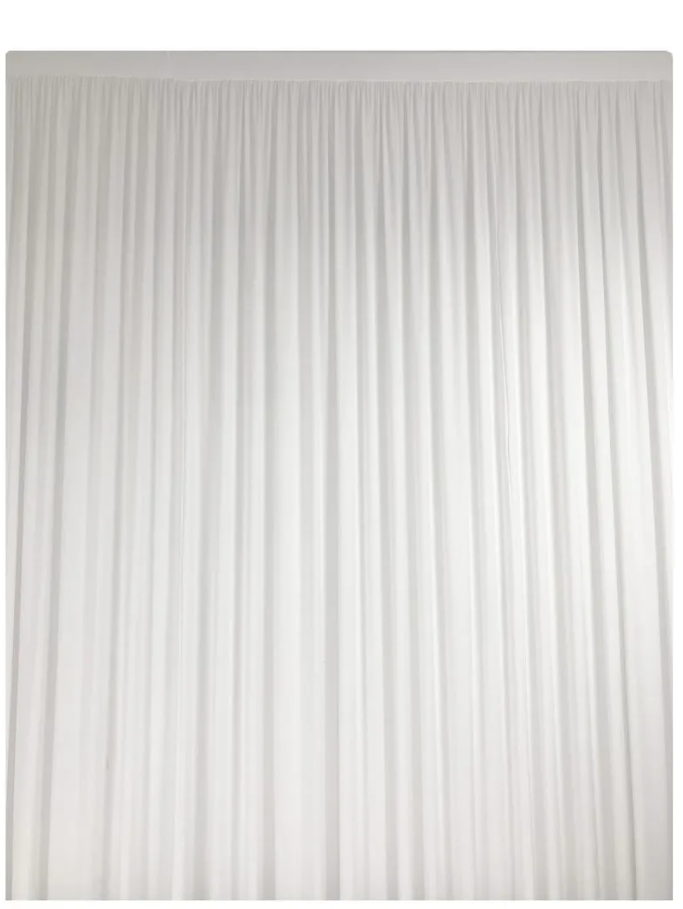 Rideau Blanc en lycra 2x3M