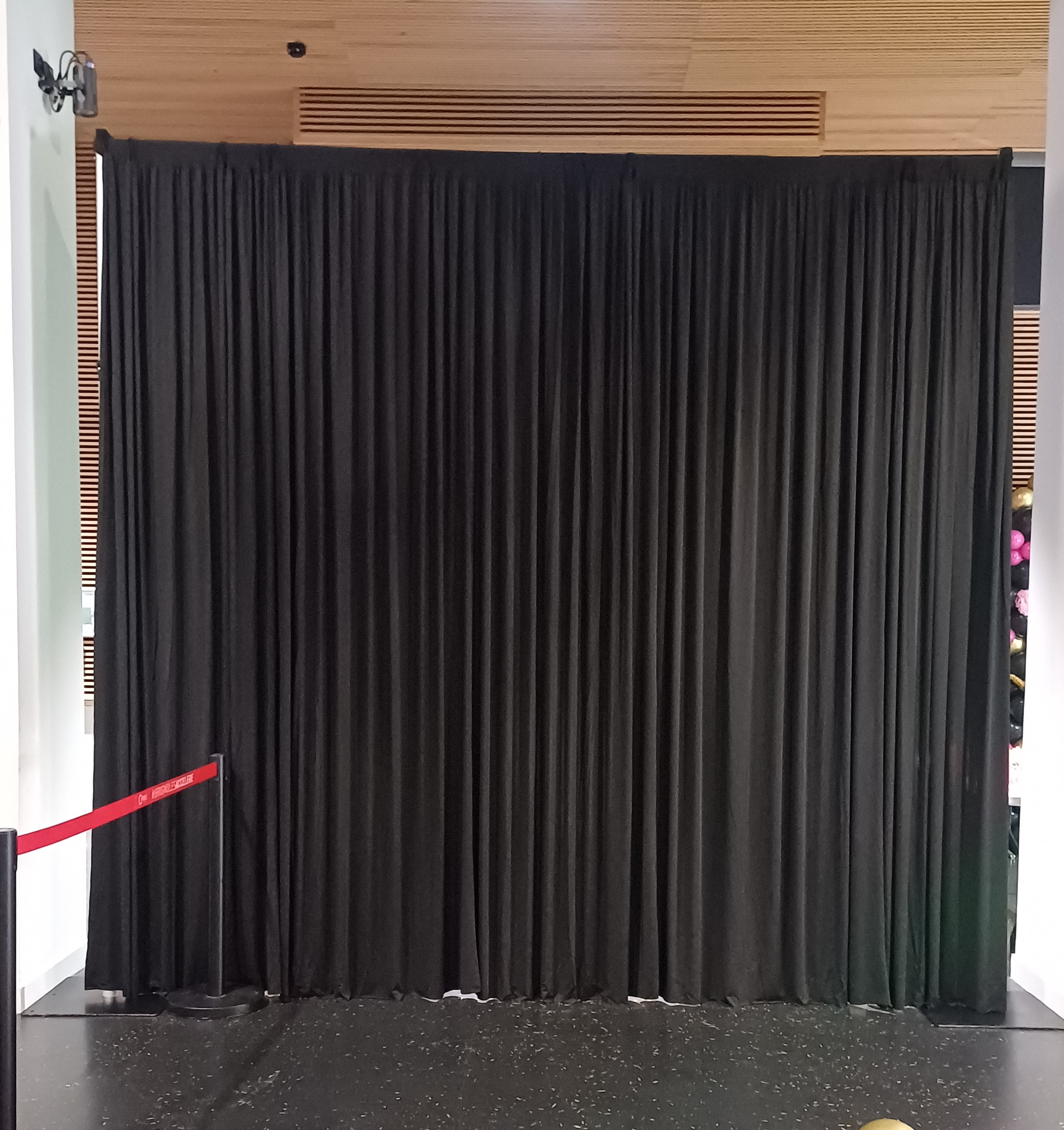 Rideau Noir en lycra 4x3M