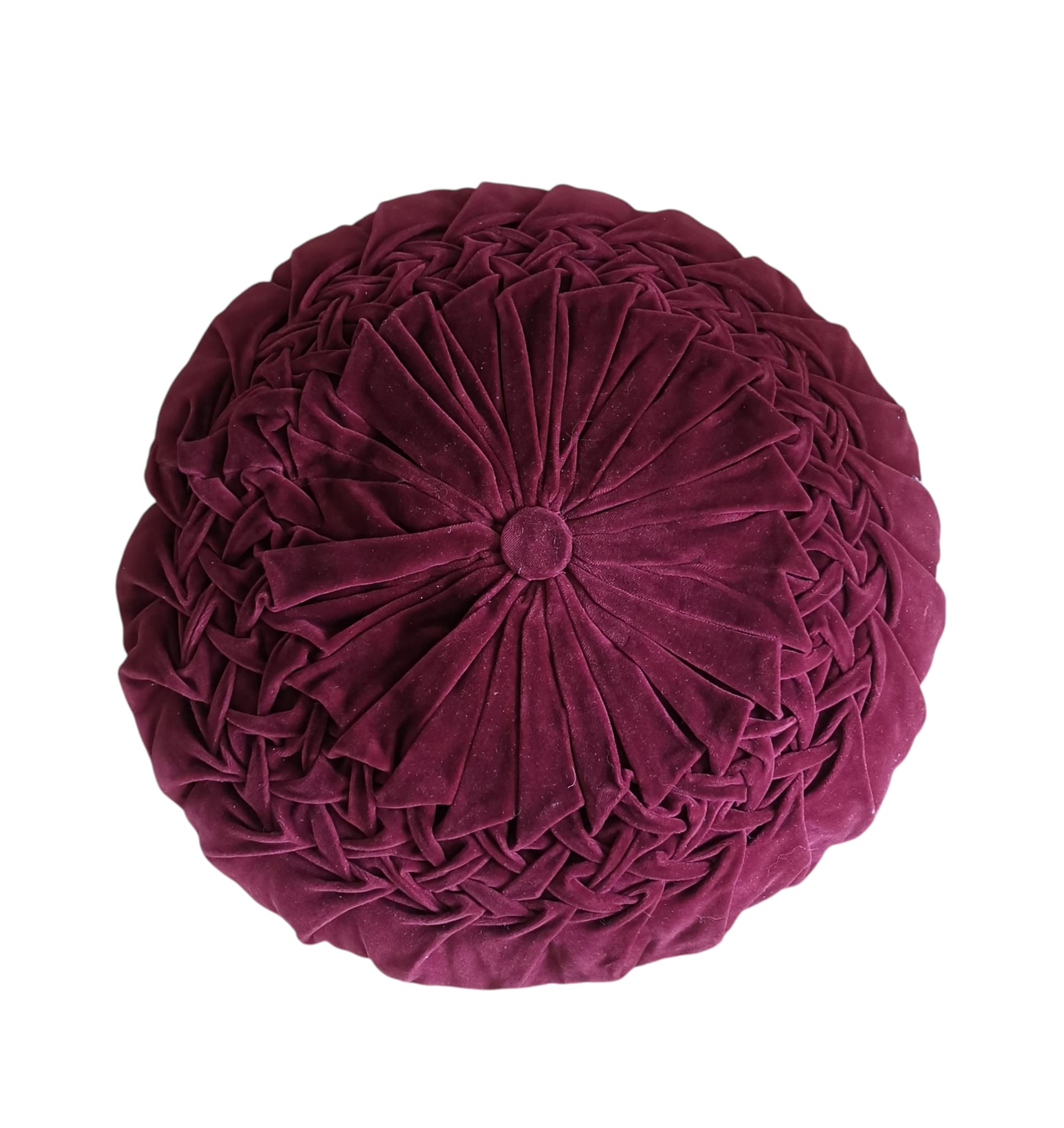 Coussin velours rond