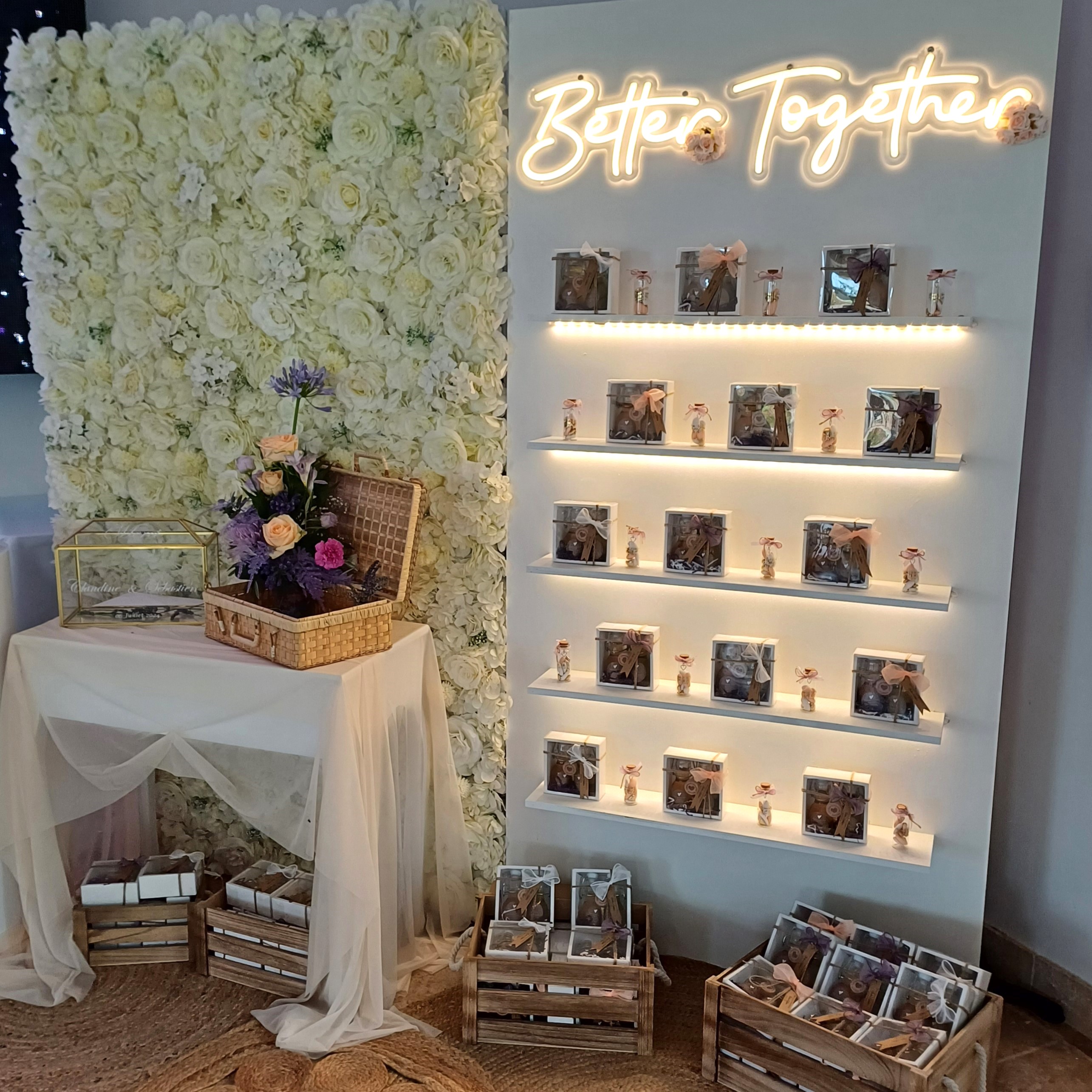 Présentoir étagères