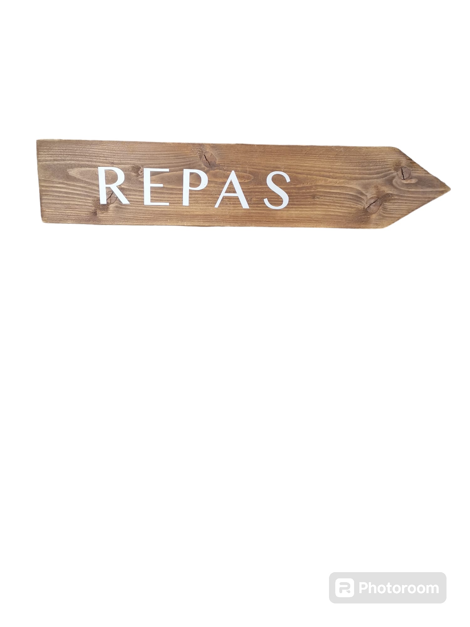 Flèche droite repas