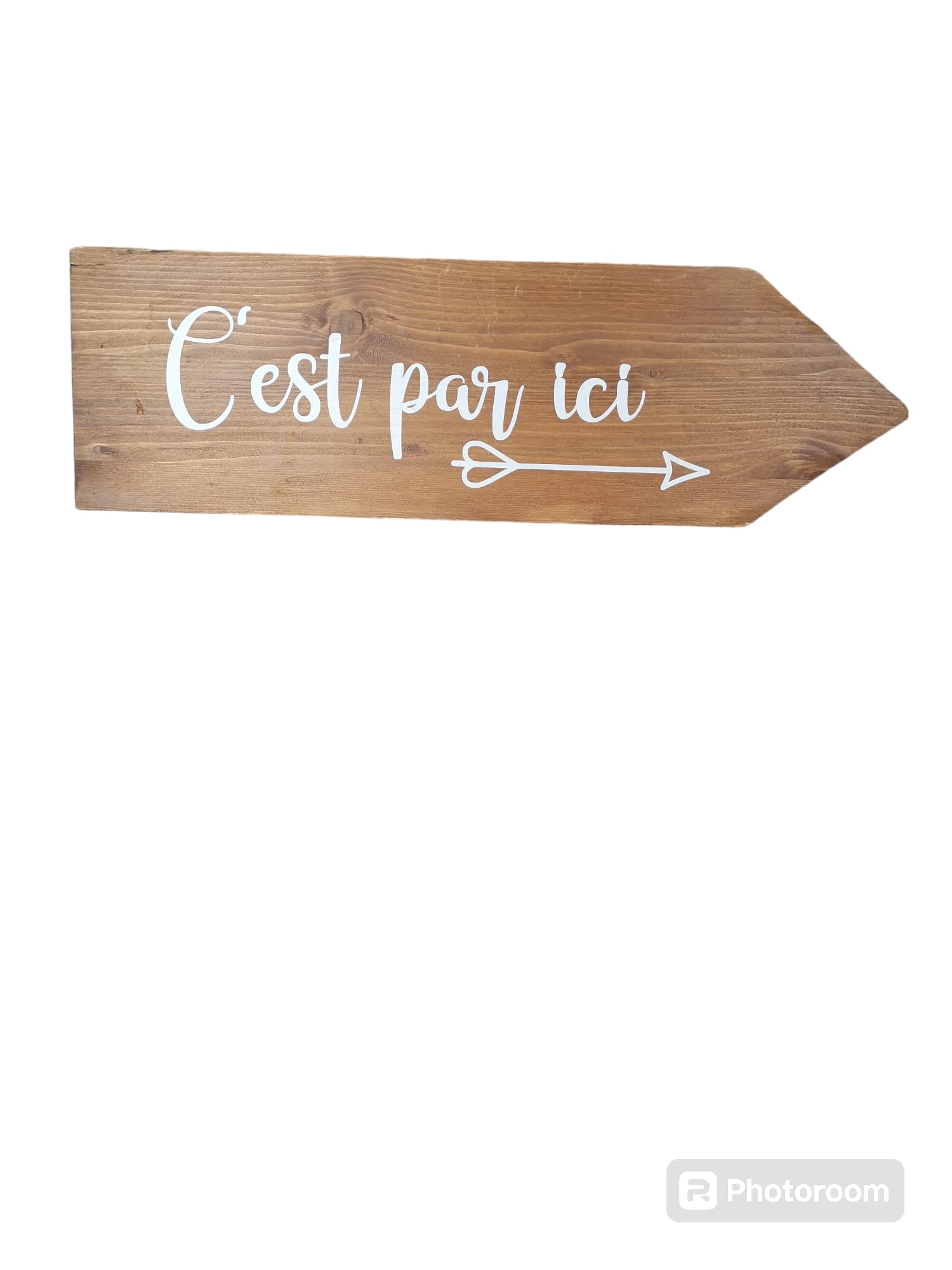 Flèche droite c'est par ici