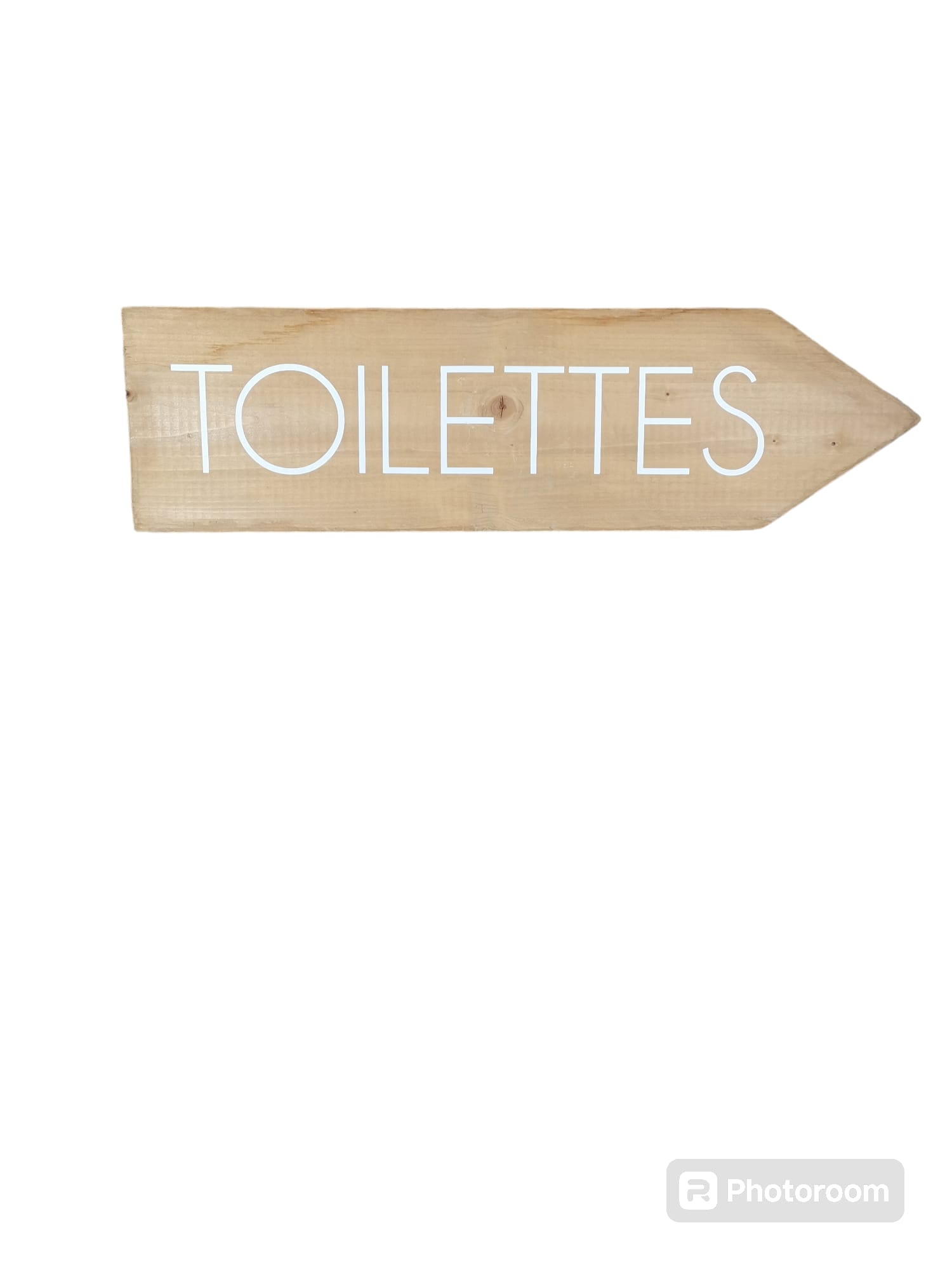 Flèche droite Toilettes