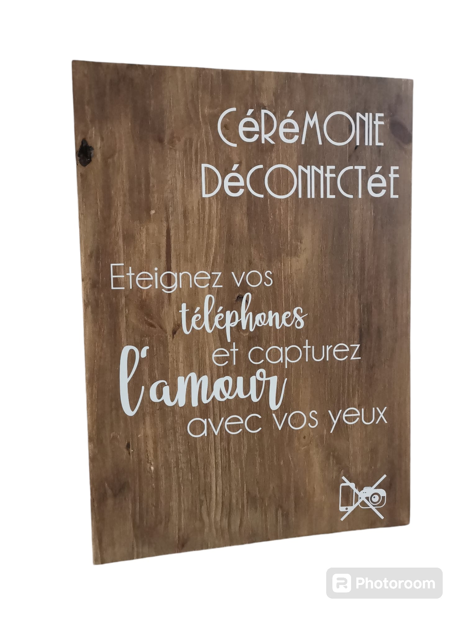 Panneau cérémonie déconnectée