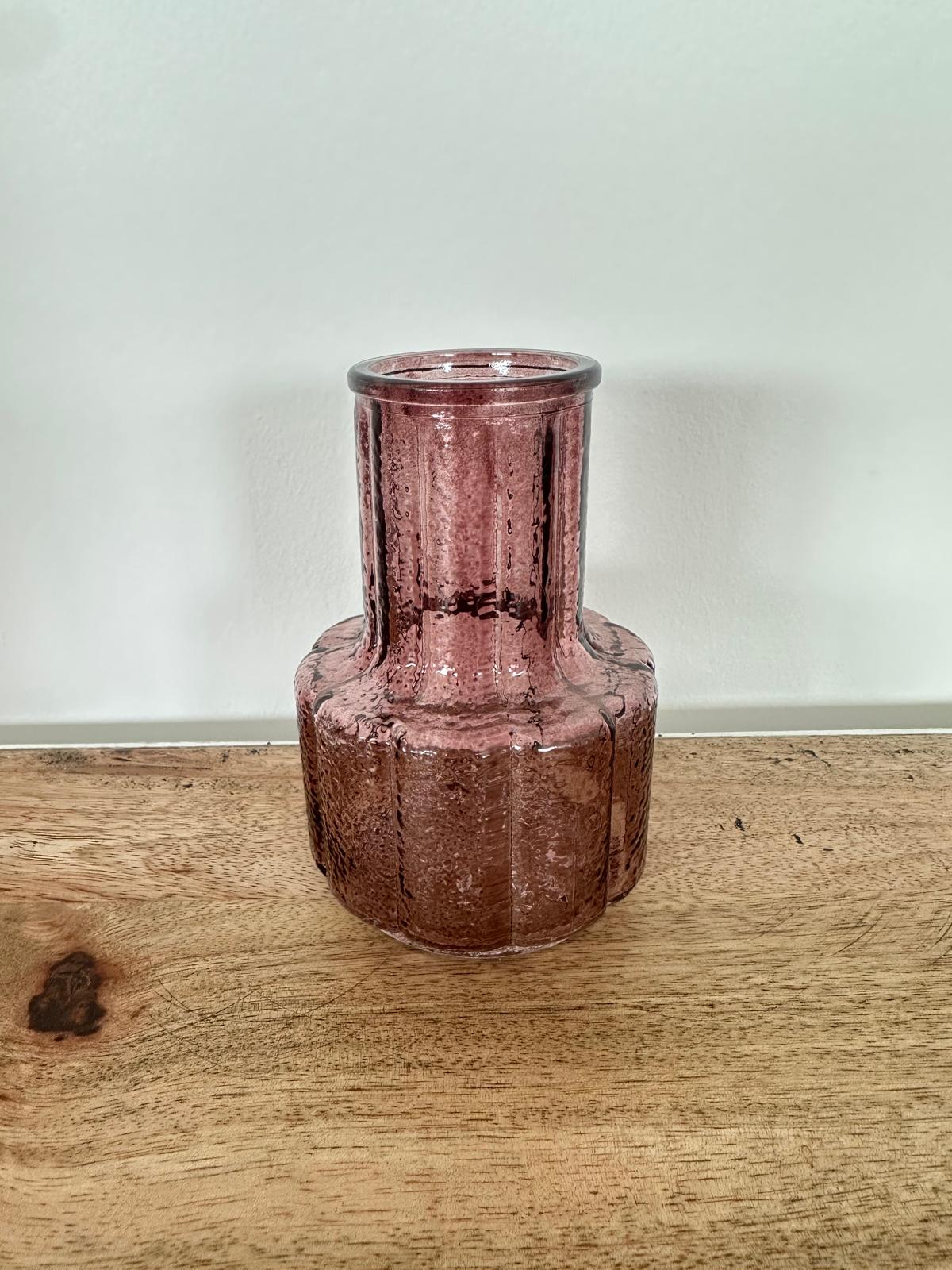 Vase droit bordeaux