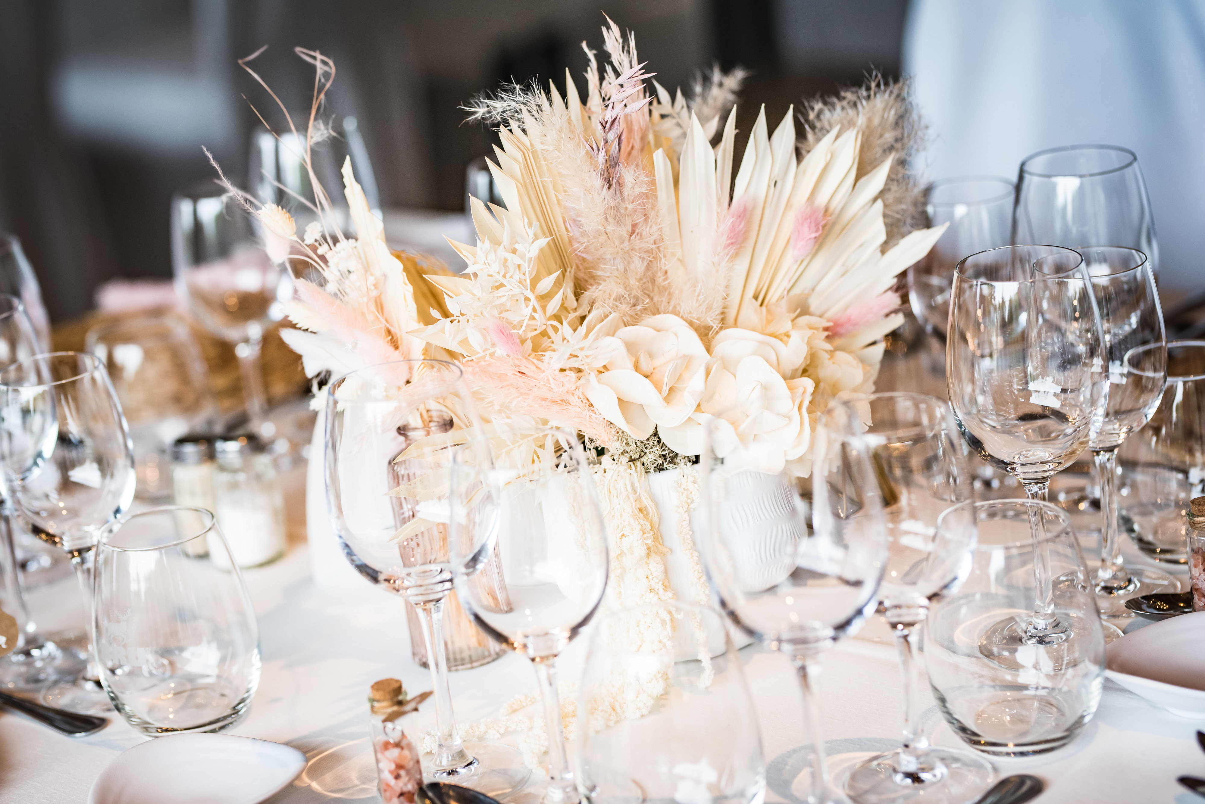 centre de table Fleurs sechées