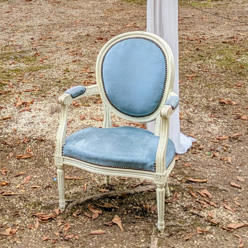 fauteuil cabriolet - bleu