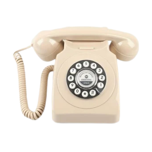 livre d'or audio - téléphone beige