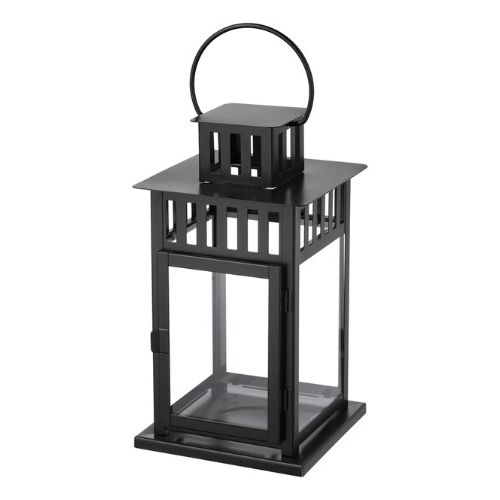 lanterne noire - H28 cm