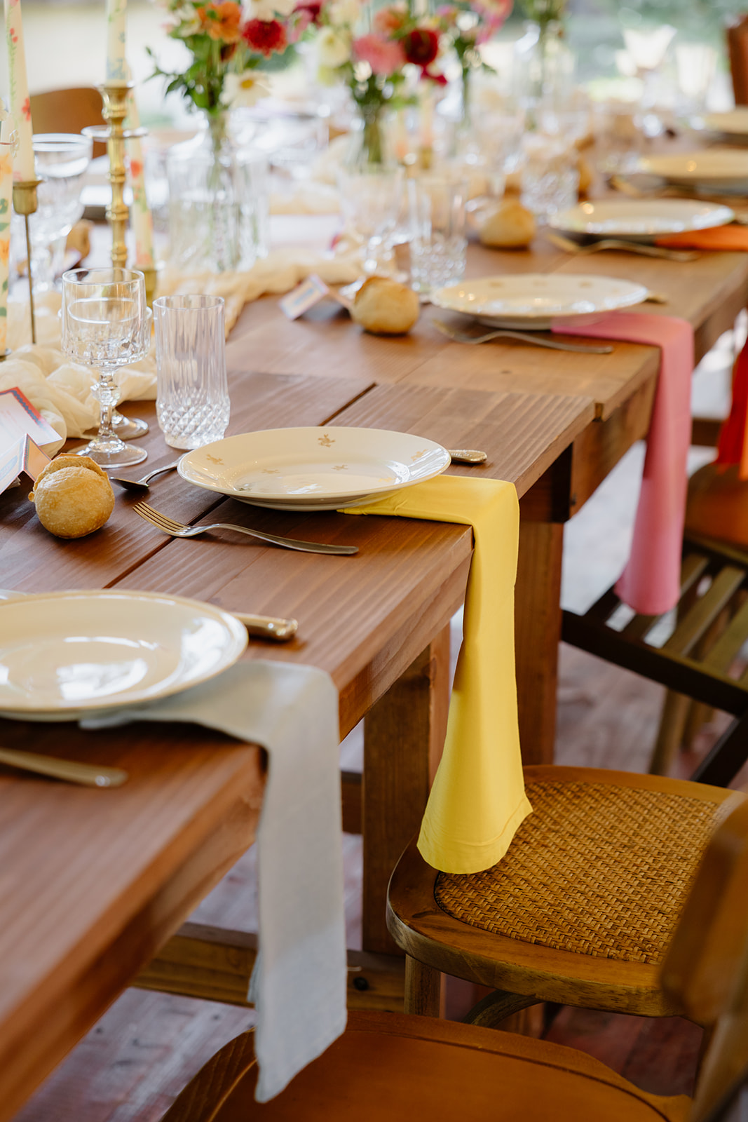 Serviette coton jaune