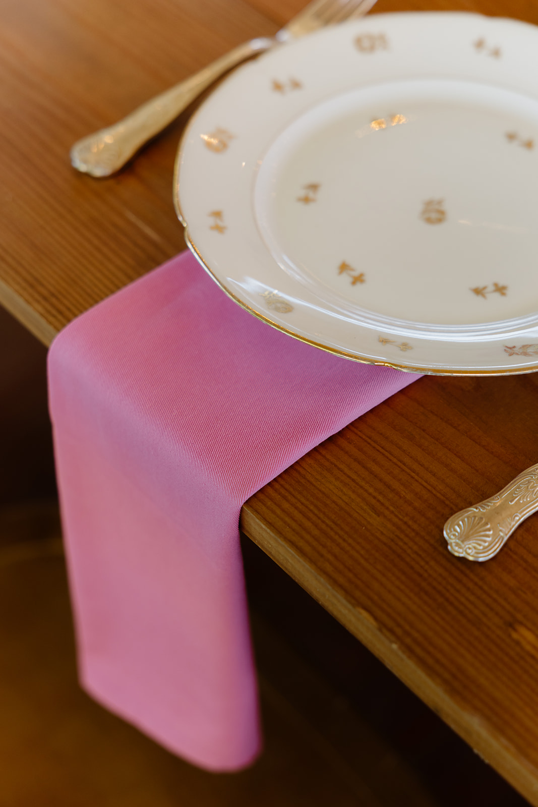 Serviette en coton rose