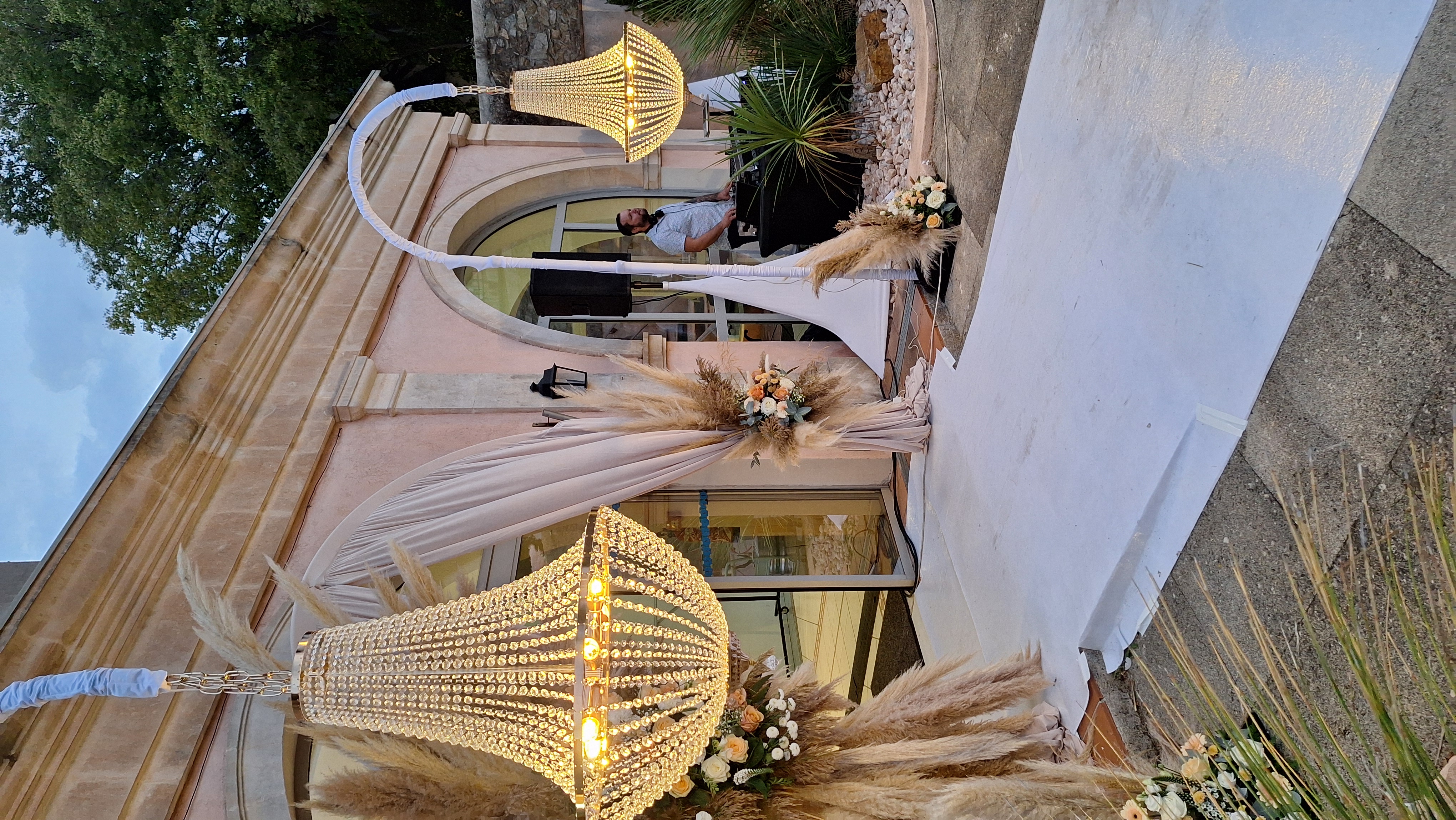 Duo de Lustres Effet Cristal Suspendus