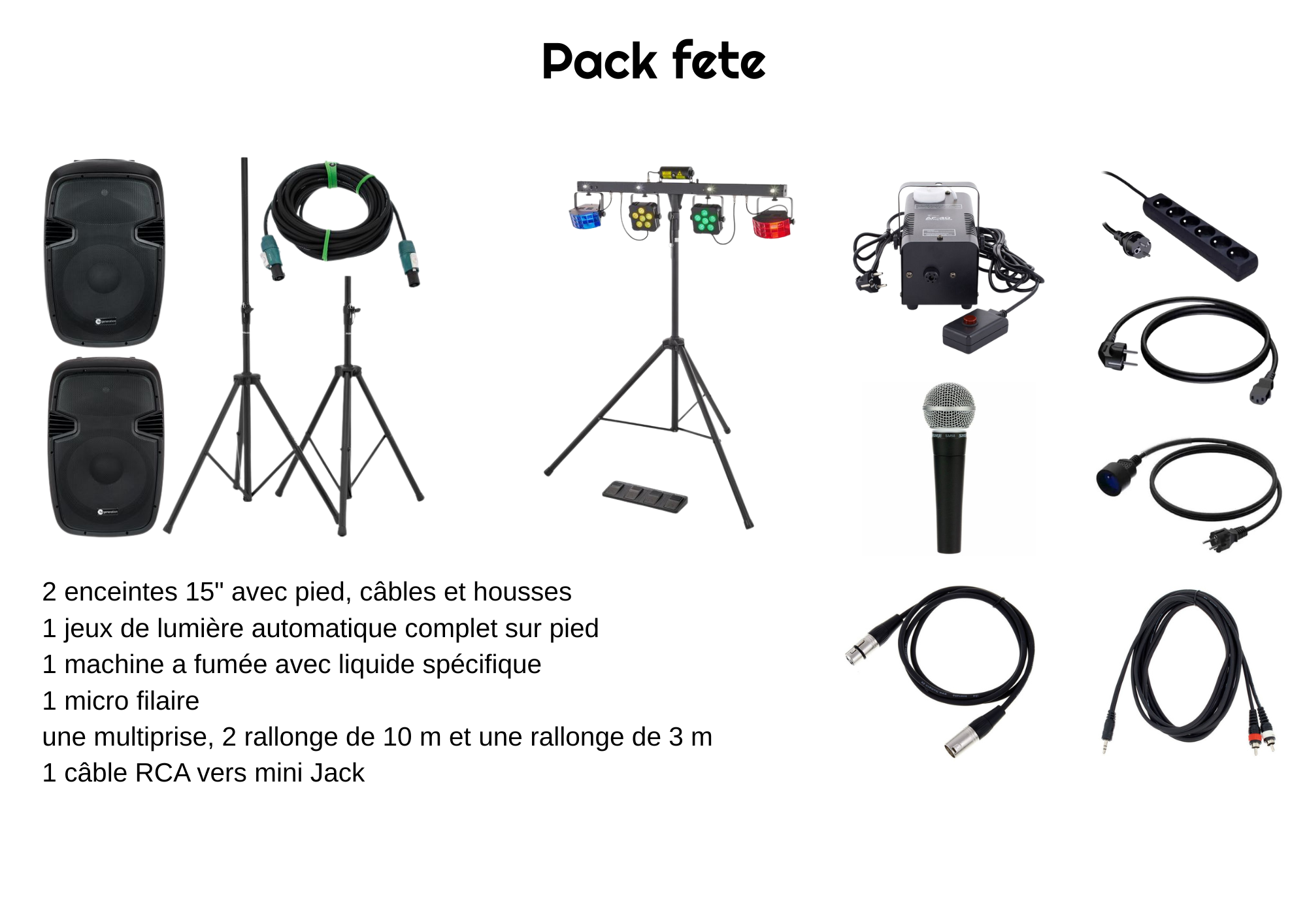 Pack fete
