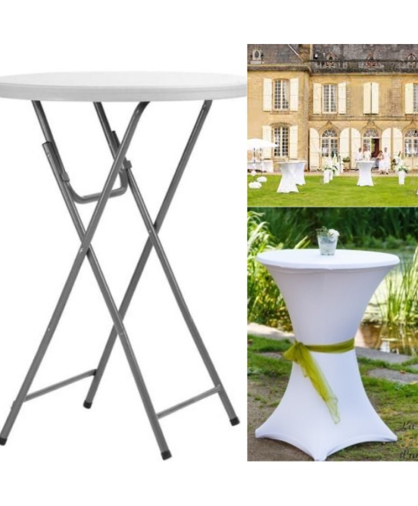 Table de mange debout pliante 80 cm